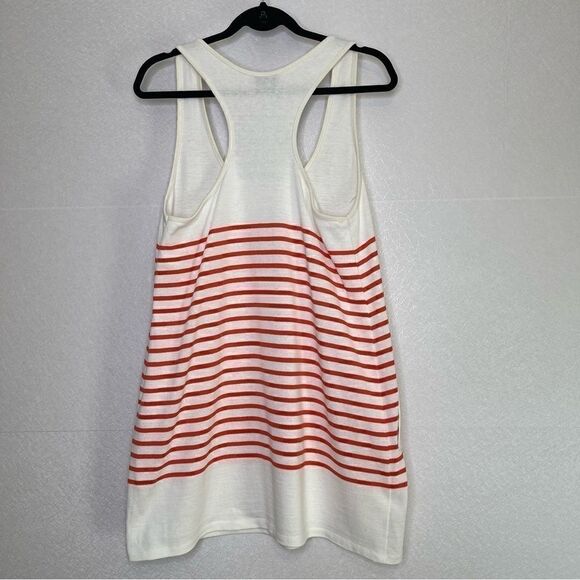 MILLY Racerback Striped Mini Tank Dress L - Picture 6 of 6